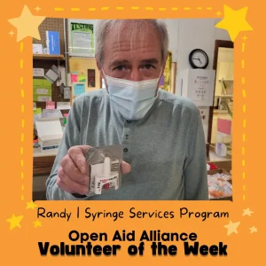 S picture of Randy for his Volunteer of the Week social media post