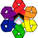 OAA logo in pride colors